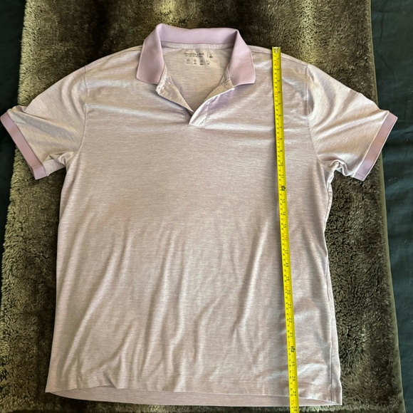 Abercrombie & Fitch Short Sleeved Stretch Purple Polo - Picture 2 of 4